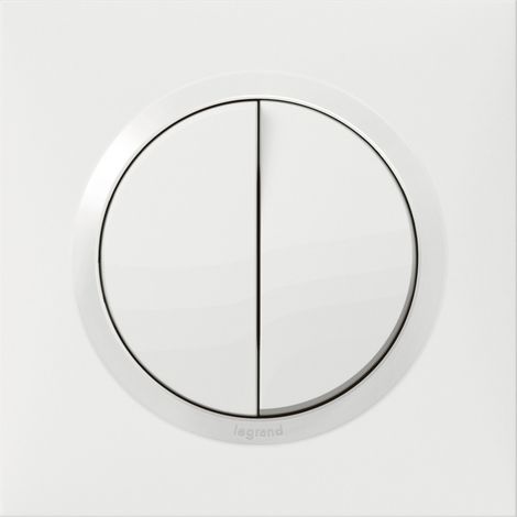 Legrand Dooxie Interruptor doble blanco 10A