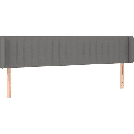 Maison Exclusive - Kopfteil mit Ohren Dunkelgrau 163x16x78/88 cm (1/5)