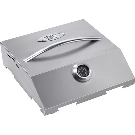 Cloche de cuisson inox pour plancha 40 cm – Couvre cuisson avec fenêtres – Pour cuisson à l'étouffée et maintien au chaud – Accessoire compatible 400/600 mm – Roller Grill