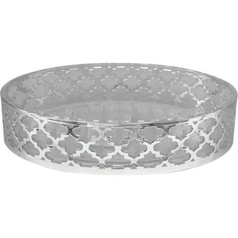 Piattino porta sapone accessorio bagno argento stile baracco portasapone saponetta arredo bagni (1/2)