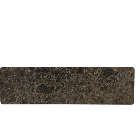 Plateau marbre marron pour dessus buffet 4 portes KASO (1 plaque) (1/3)