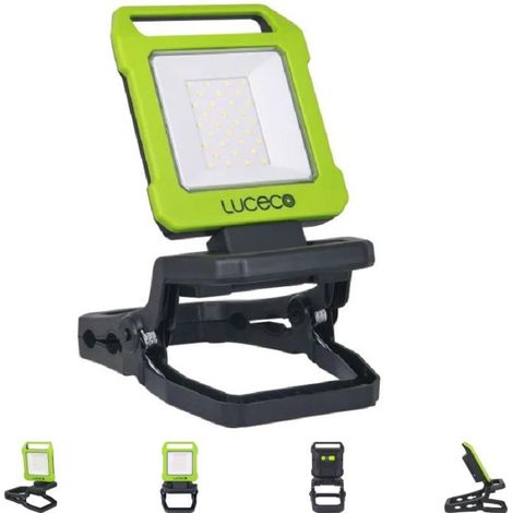 lámpara de trabajo led plegable con pinza lilc10g665-01. 10w. 1000 lm. 6500k. abs. 184 x 23 x 26.6 mm - luceco