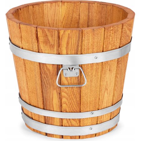 Vaso da fiori in acacia 35 x H 30 cm (larghezza) Oro K. (1/5)