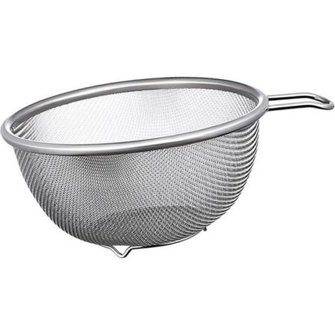 Passoire À Mailles - Acier Inoxydable - Pour Filtrer Égoutter Laver Aliments - Mini Panier À Poignée - 1 Pièce (1/3)