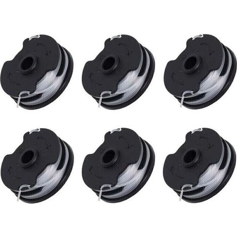 Lot de 6 bobines de rechange pour débroussailleuse sans fil – diamètre 2 mm, longueur 4 m, compatible avec modèles courants (1/5)
