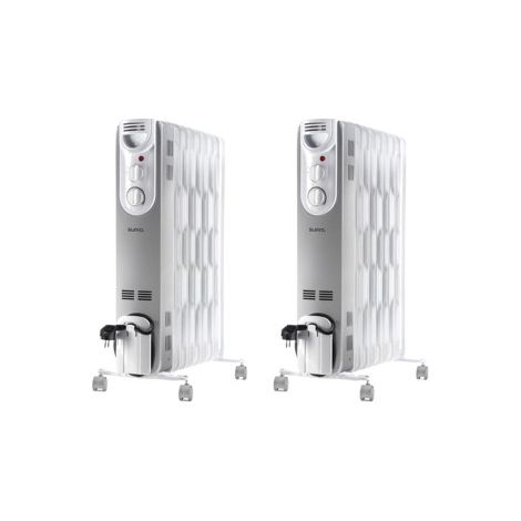Pack SUPRA 2x Radiateurs à Bain d'Huile 2000W Thermostat Mécanique (1/5)