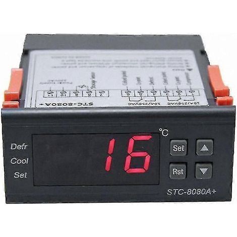 Thermostat intelligent pour systèmes de réfrigération, avec minuterie de dégivrage et fonction alarme, 220 V (1/5)