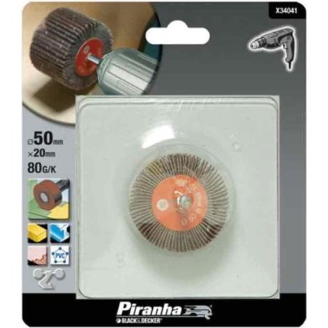 Mola a lamelle 50 mm grana 80 per trapano Black and Decker X34041