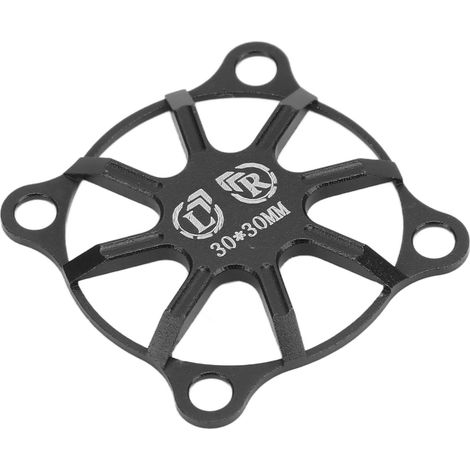 Housse de ventilateur en alliage d'aluminium pour voiture télécommandée, couvercle de refroidissement pour moteur électrique et ESC, 30x30mm, noir (1/5)