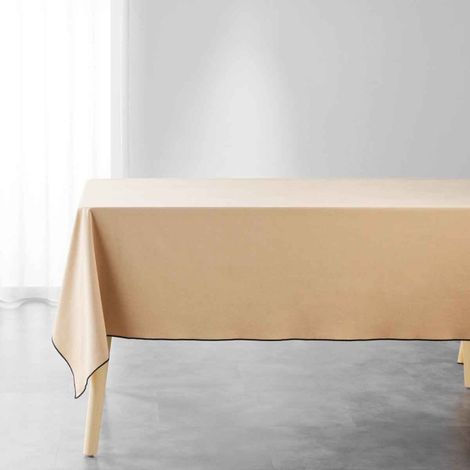 Nappe en Coton "Mistraline" 140x240cm Beige (1/4)