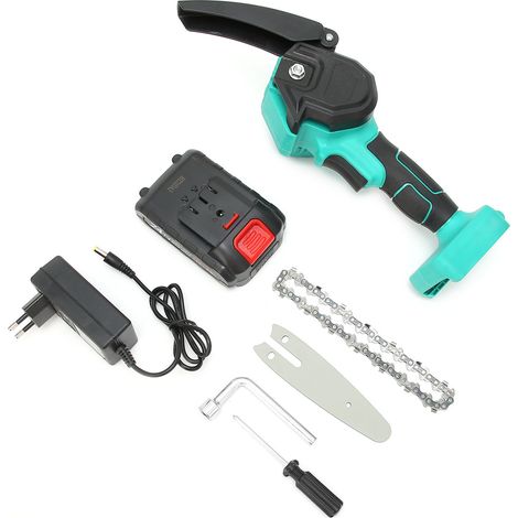 Mini scie d'élagage électrique rechargeable pour usage domestique et de jardin, petite scie à main électrique, outil de jardinage, UE 100-240 V