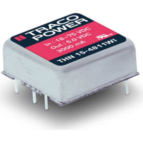Convertisseur CC/CC pour circuits imprimés TracoPower THN 15-2412WI Nbr. de sorties: 1 x 24 V/DC 12