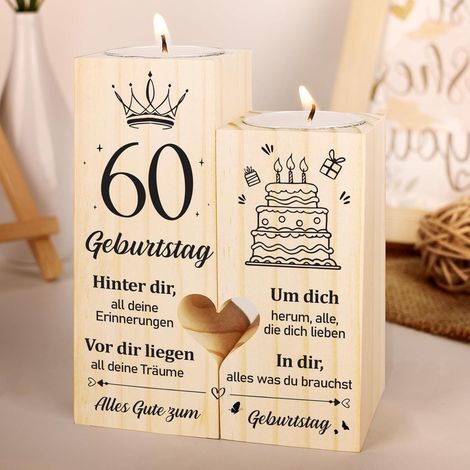 Kerzenständer Holz 1965 60 Geburtstag Geschenke Zum 60. Geburtstag (1/5)