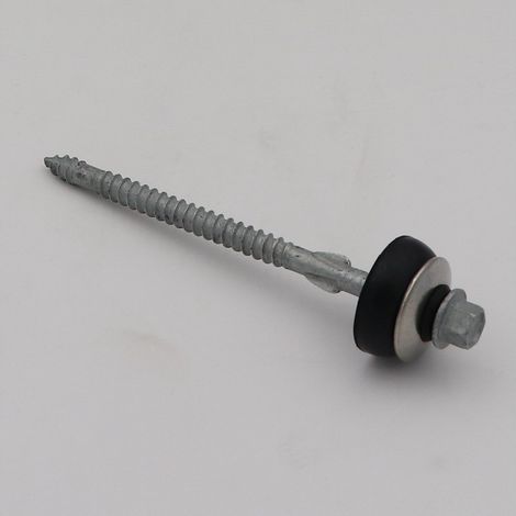 Vis autoperceuse Tête hexagonale TH 6.5X105 Pointe antifendage type 17 Forte tenue à la corrosion Acier galvanisé-30 pièces