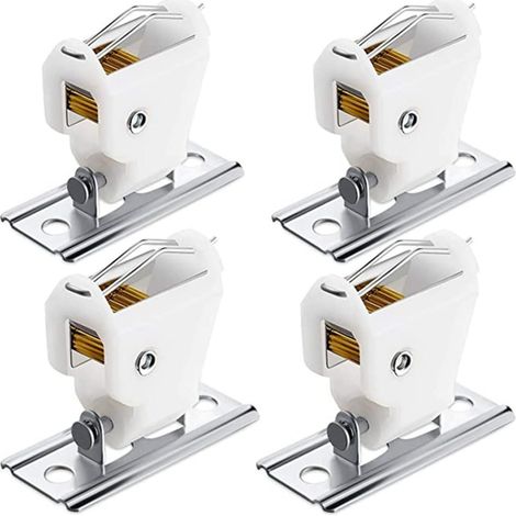 Accessoires pour Rideaux et Stores Lot de 4 Verrouillage pour Store Romain, Poulie en Métal Compact et Robuste (1/5)