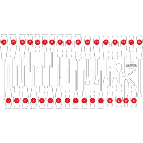 KS TOOLS Insert en mousse pour le 813.0033 ( 813.0033-97 )