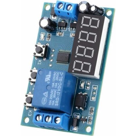 Relais temporisé multifonction pour guidon de vélo, module interrupteur de temporisation DC 12V, modèle YYA-1, commande de délai programmable (1/4)