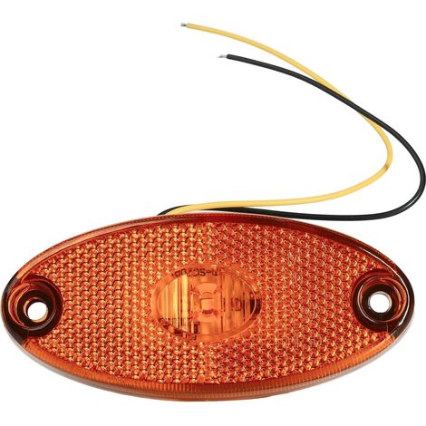 LED Trailer Marker Lights 12V Amber IP65 Side Marker Light Compact 100x45mm Camper Van Side Marker Lamp Waterproof for Trailer Truck Van Bus RV (1/5)