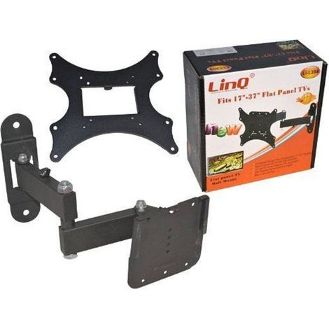 Linq - Staffa Per Tv Monitor Lcd Plasma Da 17" A 37" Doppio Braccio Nera Linq Li-l204 -