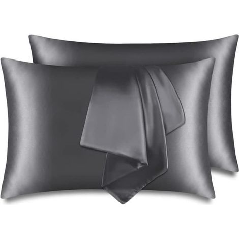 Taies d'oreiller - - Satin - 50x75 cm - Antichute de Cheveux - Fermeture Éclair Cachée (1/4)