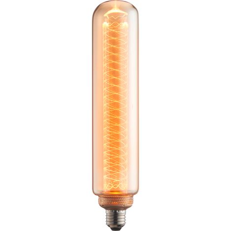Lampe BRILLANTE Tube LED 30cm filament E27 2.8W 120lm 1800K ambre (1/4)