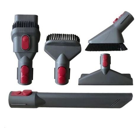 Tête de brosse électrique pour aspirateur compatible avec V11 V10 V8 V7 V15 support de rangement accessoires de rechange à dégagement rapide pour aspirateur ensemble de cinq pièces (1/5)