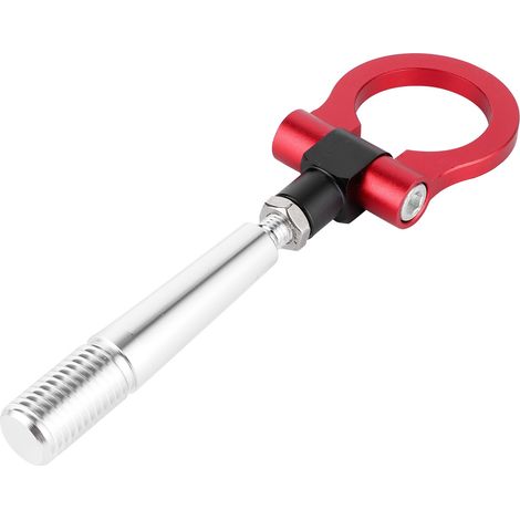 Eosnow Crochet de remorquage, pour anneau de remorquage à visser style JDM pour course sur circuit, compatible avec Infiniti FX35/FX45/FX50 QX70 rouge (1/5)
