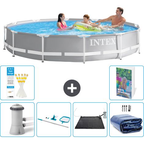 Prism Frame Pool Rund - 366x76 cm - 7-teilig S235