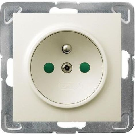 Presa elettrica Ospel gp-1yzp/m/27 con terra e protezione bambini (1/2)