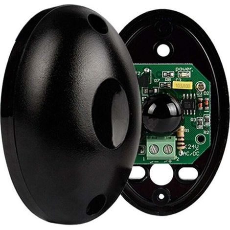Sensore a infrarossi fotoelettrico DC12-24V per apertura automatica di porte da garage, rilevatore di ostacoli e allarme (1 coppia, trasmettitore e ricevitore) (1/4)