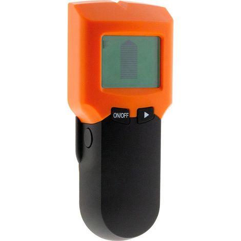 Détecteur de métaux mural multi-fonctions – Détection métal jusqu'à 60mm, bois jusqu'à 38mm, courant jusqu'à 51mm – Alimentation pile 9V (1/3)