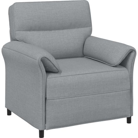 Divano 1 posto Grigio Chiaro 88 x 83 x 95 cm Tessuto vidaXL (1/5)