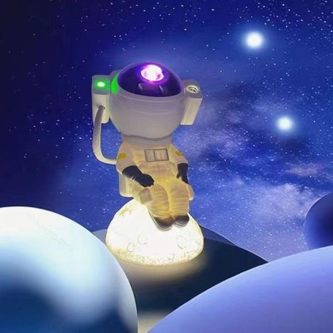 Filiyano – Projecteur de galaxie astronaute, projecteur de veilleuse, projecteur d'étoiles avec haut-parleur/réglage de nébuleuse/minuterie/lecture de