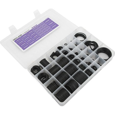 Kit de 447 joints toriques d'étanchéité pour climatisation automobile, assortiment de joints en caoutchouc de rechange pour pelle hydraulique SH (1/5)