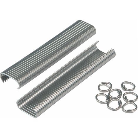 Agrafe à grillage lot de 1000 – Acier galvanisé – Dimensions 6-10 mm – Pour fixation sur bois dur et teck – Windhager