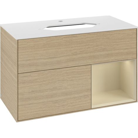 Villeroy & Boch F251HJPC Meuble sous-lavabo Finion F25 (1/2)