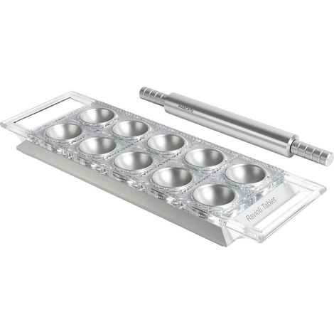 Tablette à raviolis Marcato argent 34 x 12 cm aluminium