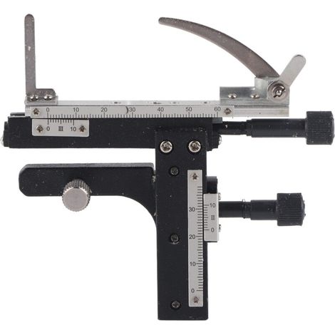 Pied à coulisse Microscope Étape Mécanique Ajustable Calibre De Scène Mobile avec Échelle