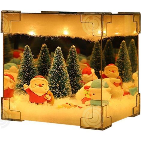 Ornements 12x12cm decoration de fete decors de table petits objets decoratifs veilleuse Rubik\\'s cube contient divers (1/4)