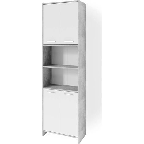 Meuble de rangement de salle de bain Maris, Béton, 56.1 x 190 cm, Vicco