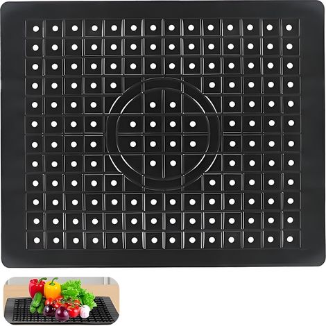 Kitchen Sink Mat Cuttable Non-Slip Honeycomb Protective Mat for Kitchen Sink, Heat Resistant, Non-Toxic, for Dishes and Fruits (1/5)