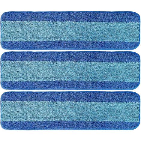 Lot de 3 Lingette Microfibre, Lavable Machine, Séchage Rapide, Pour Parquet Carrelage Pierre (1/5)