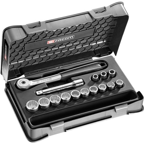 FACOM Steckschlüssel-Set 1/2 12-Kant 15-tlg. (1/2)