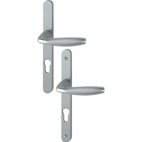 Juego de puerta placa estrecha New york Key i look acero inoxidable F9 HOPPE - 1810RH/300LMSGL/1810 - 195mm - entr.7/70 C.7 - 58/67 - 3279983