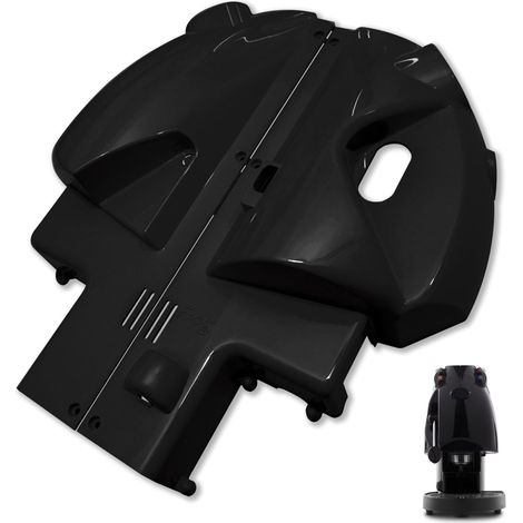 Coque compatible avec Frog, plastique latéral pour machines à café Espresso à dosettes, remplacement coque gauche et droite - noir brillant (1/5)