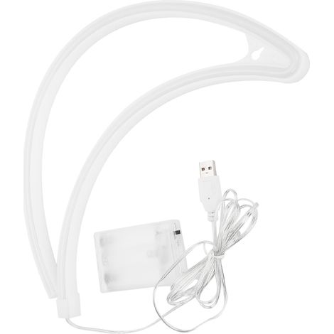 Lumière néon LED décorative en forme de lune pour la maison, les fêtes, les dortoirs, les bars et le salon - Couleur rose (1/5)