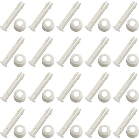 15 Goupilles de Joint de Piscine en Plastique pour Piscine Commune Pins avec Joints pièces de Rechange pour Piscine Frame, pool Replacement Spare Parts(5,5 cm) (1/3)