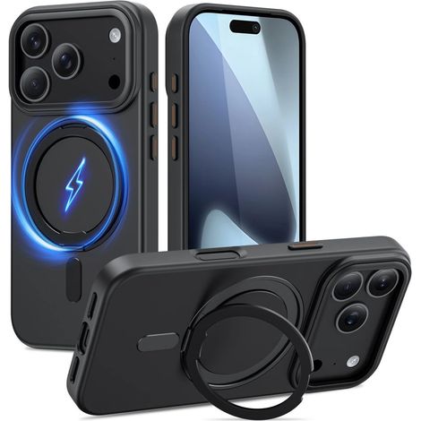 Funda Tech-Protect MagRing MagSafe para iPhone 17 Pro - negro mate (1/5)