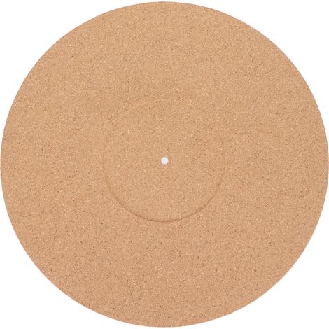 Tapis de platine vinyle antistatique en liège, style rétro, antidérapant et haute fidélité, pour disques vinyles 30 cm (12 pouces). (1/5)