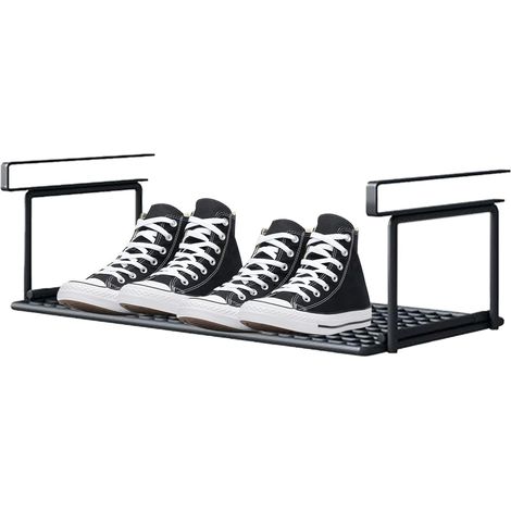 Range-Chaussures  Gain de Place Suspendu Ajout Rangement sous Armoire - Organisateur de Stockage pour Armoire Cuisine Dressing Bibliothèque Bureau Entrée (1/5)